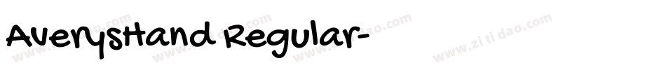 AverysHand Regular字体转换